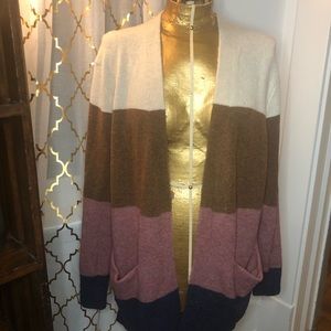 Madewell color block cardigan like new